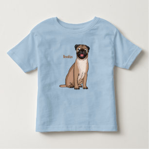 Camiseta De Bebé Gracioso ilustracion de personalizado de perro de 