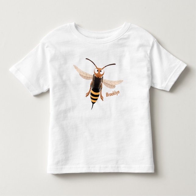 Camiseta De Bebé Gracioso ilustracion personalizado de avispas de a (Anverso)