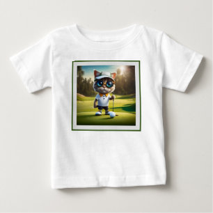Camiseta De Bebé Gracioso jugador de golf animado,