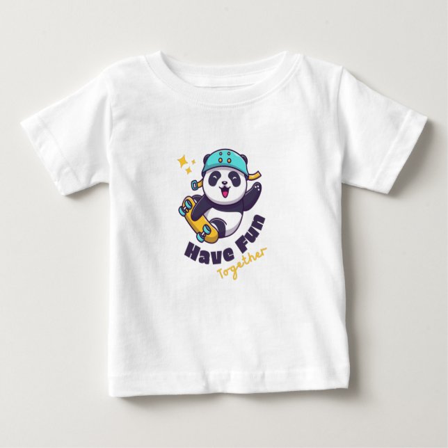 Camiseta De Bebé Gracioso Panda Cute Para Los Animales Amantes (Anverso)