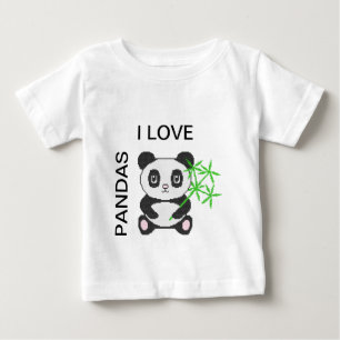 Camiseta De Bebé Gracioso panda de puntas cruzadas