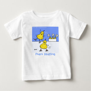 Camiseta De Bebé Gracioso patinador artístico Personalizado lindo 