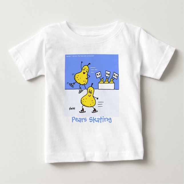 Camiseta De Bebé Gracioso patinador artístico Personalizado lindo o (Anverso)