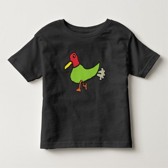 Camiseta De Bebé Gracioso pato (Anverso)