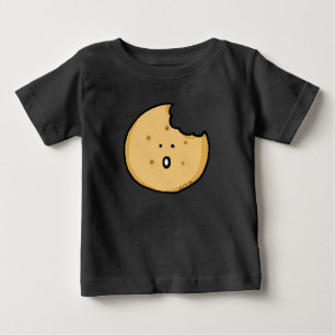 Camiseta De Bebé Gracioso Personalizado de cookies con Bite