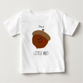 Camiseta De Bebé Gracioso Personalizado de nueces Acorn Cute