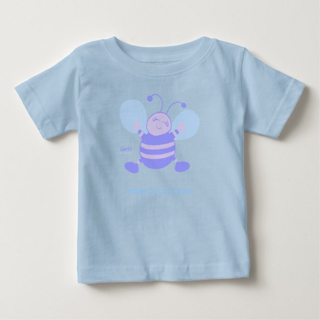 Camiseta De Bebé Gracioso Personalizado Divertido niño Bebé Camiset (Anverso)