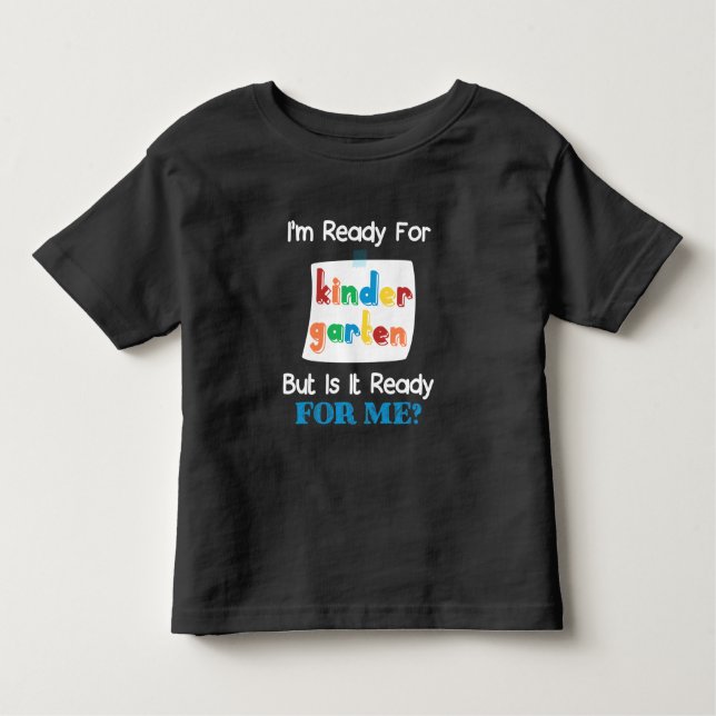 Camiseta De Bebé Gracioso Primer Día de Niños Preparados Para El Ja (Anverso)