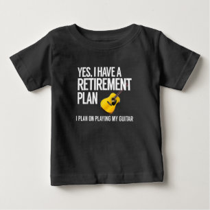 Camiseta De Bebé Gracioso regalo de jubilación del guitarrista
