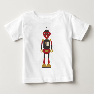 Camiseta De Bebé Gracioso Robot retro de 3 ojos