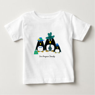Camiseta De Bebé Graciosos Navidades de la familia Pingüino entreg