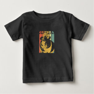 Camiseta De Bebé Graciosos regalos de cerdo de Guinea de época