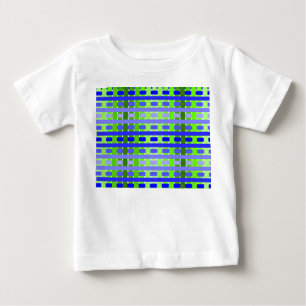 Camiseta De Bebé Gradiente azul trenzado