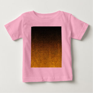 Camiseta De Bebé Gradiente de Purpurina amarillo y negro