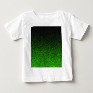 Camiseta De Bebé Gradiente de Purpurina verde y negro
