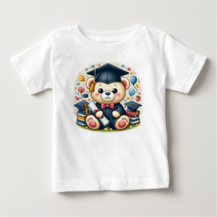 Camiseta De Bebé "Graduación de la luz del oso de peluche"