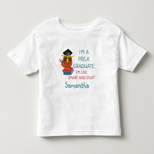 Camiseta De Bebé Graduación personalizado Pre-K Graduado 2022 Diver (Anverso)