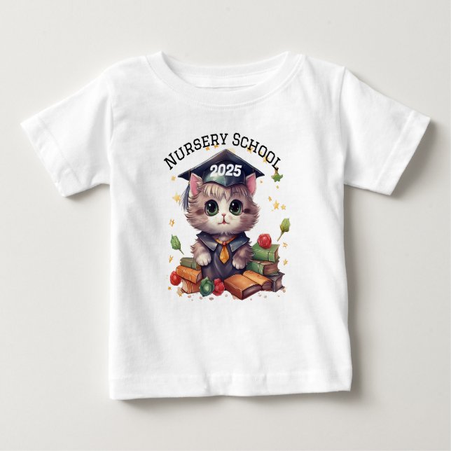 Camiseta De Bebé Graduado Anual de Escuela Infantil  (Anverso)