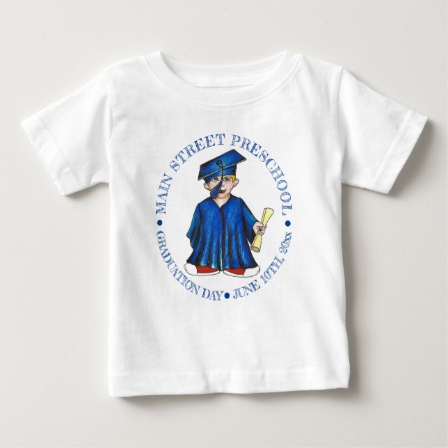 Camiseta De Bebé Graduado de bachillerato de Cabo Azul Graduación p (Anverso)