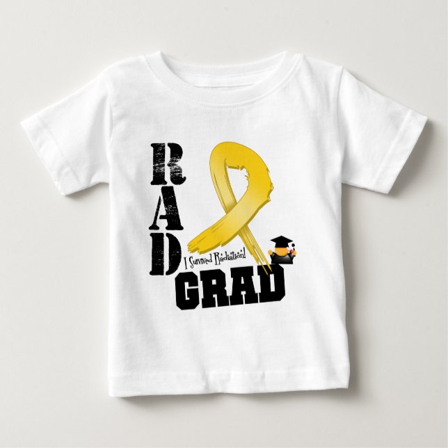 Camiseta De Bebé Graduado del RAD de la radioterapia del cáncer de (Anverso)