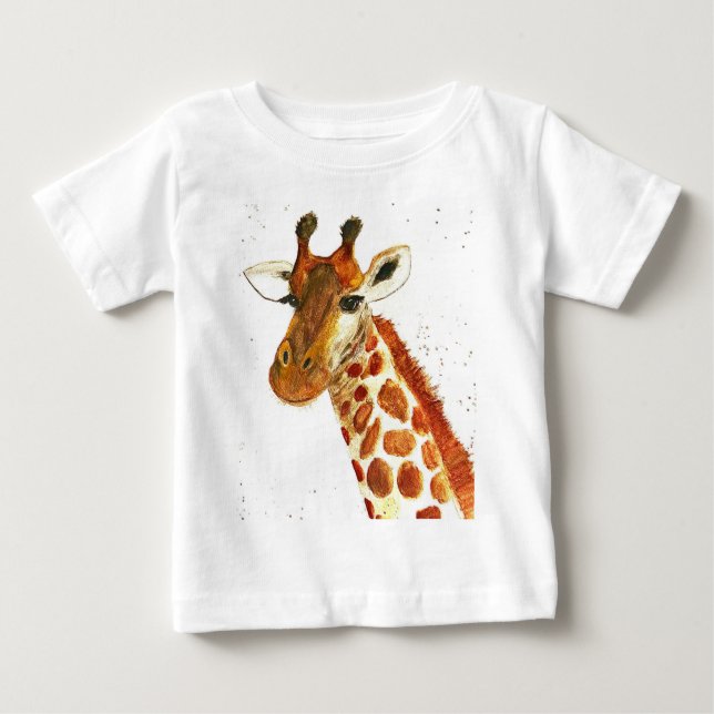 Camiseta De Bebé Grafa acuarela animales Safari Jungla africana (Anverso)