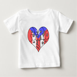Camiseta De Bebé Graffiti Heart de Puerto Rico
