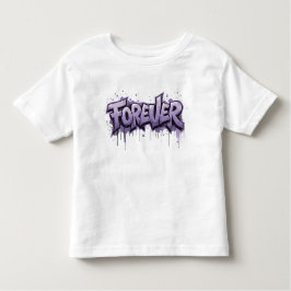 Camiseta De Bebé Graffiti Lavender Infinity "FOREVER"