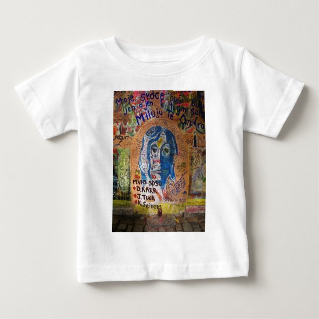 Camiseta De Bebé Graffiti - Praga (Anverso)