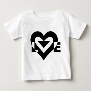 Camiseta De Bebé Gráfica de amor de Guay, negro