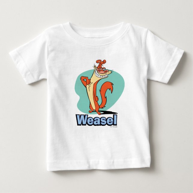 Camiseta De Bebé Gráfica de carácter de Weasel Orgulloso (Anverso)