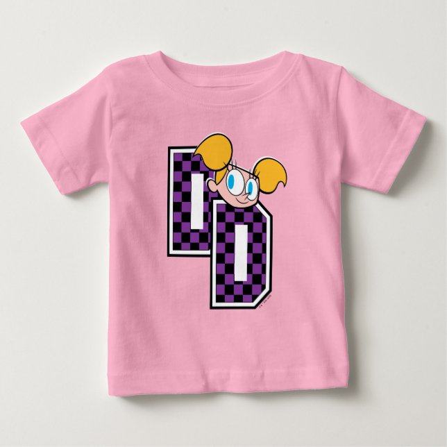 Camiseta De Bebé Gráfica De Letras Atléticas Dee Dee (Anverso)