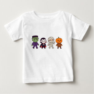 Camiseta De Bebé Gráfica divertida de desfile de personajes de Hall