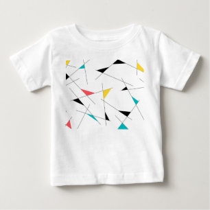 Camiseta De Bebé Gráfica geométrica moderna, moderna, simple y dive