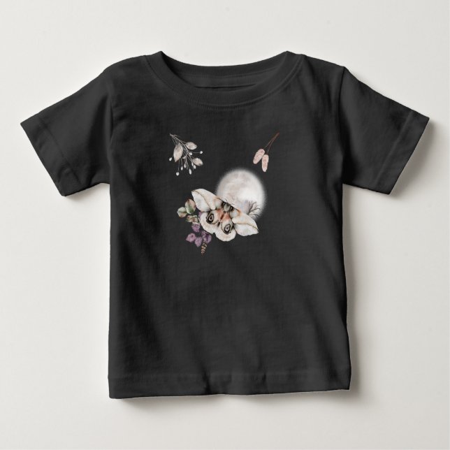 Camiseta De Bebé Gráfica Moonlit Moth (Anverso)
