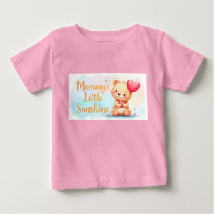 Camiseta de bebé - Gráfico de adorable osito de pe