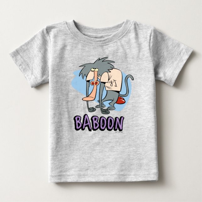 Camiseta De Bebé Gráfico de caracteres de Baboon de I.R. (Anverso)