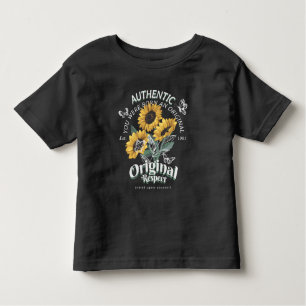 Camiseta De Bebé Gráfico de girasoles y mariposas