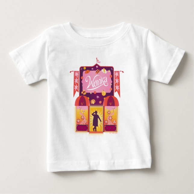 Camiseta De Bebé Gráfico de la tienda Wonka Candy (Anverso)