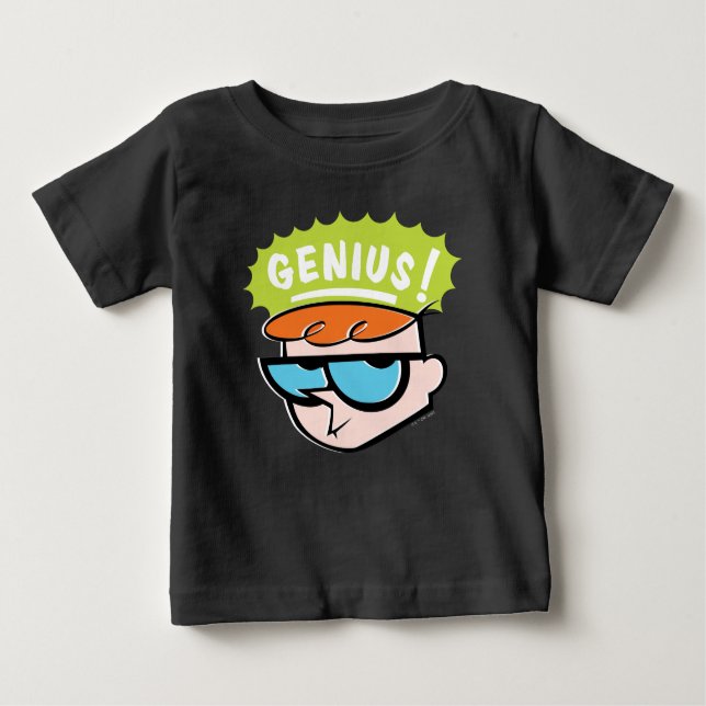 Camiseta De Bebé Gráfico de llamadas "Genius" de Dexter (Anverso)