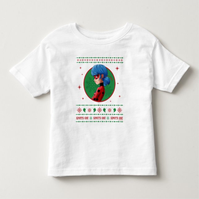 Camiseta De Bebé Gráfico de mariquita de vacaciones con lunares! (Anverso)