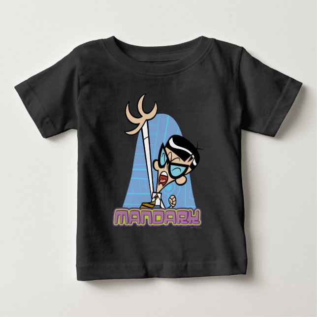 Camiseta De Bebé Gráfico de nombre de carácter de Mandark (Anverso)