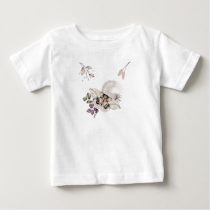 Camiseta De Bebé Gráfico de Polilla a la Luz de la Luna