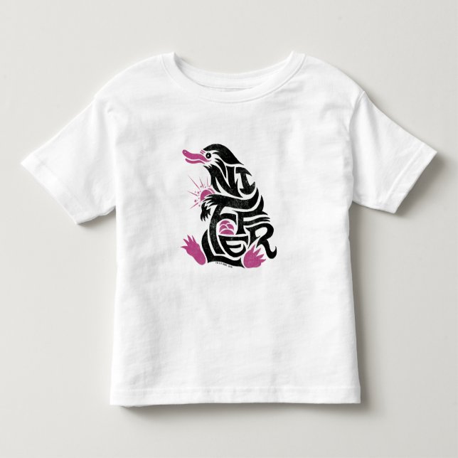Camiseta De Bebé Gráfico de tipografía NIFFLER™ (Anverso)