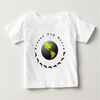 Camiseta De Bebé Gráfico del mundo del perro de la salchicha de