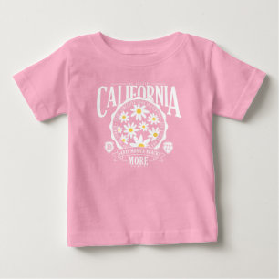 Camiseta De Bebé Gráfico floral de Los Ángeles California