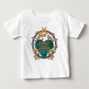 Camiseta De Bebé Gráfico retro madre tierra de 70
