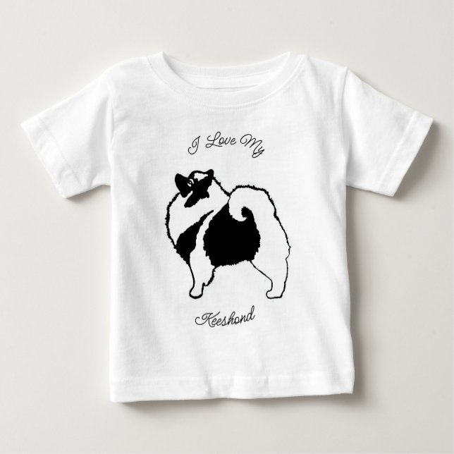 Camiseta De Bebé Gráficos de Keeshond - Cuaderno original de arte d (Anverso)