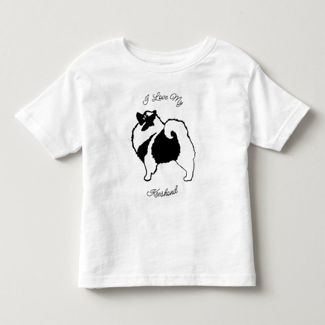 Camiseta De Bebé Gráficos Keeshond - Pequeño artista de perro origi (Anverso)