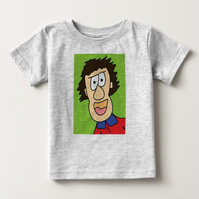 Camiseta De Bebé grampa joven (Anverso)