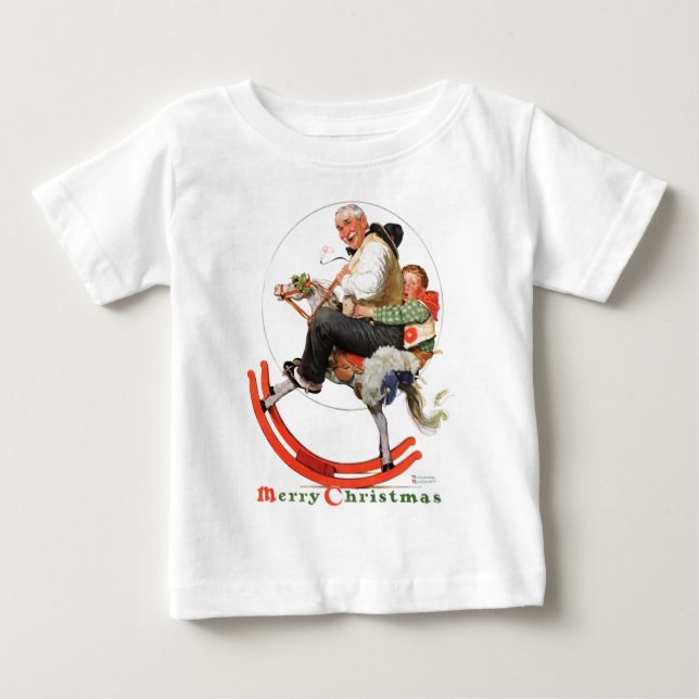 Camiseta De Bebé Gramps en caballo de roca (Anverso)